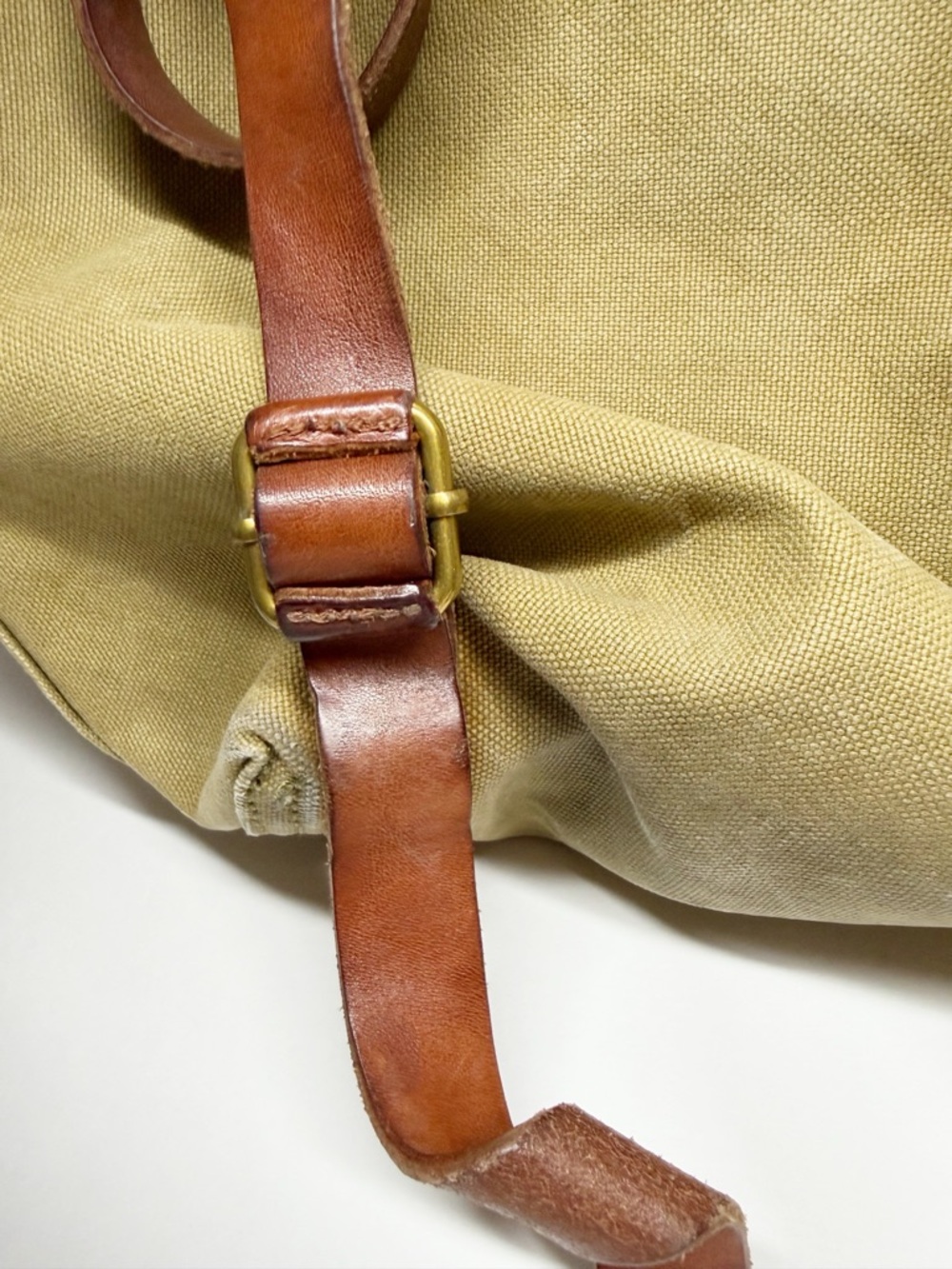 Madewell Somerset Cotton Canvas Leather Strap Drawstring Backpack - Picture 10 of 15